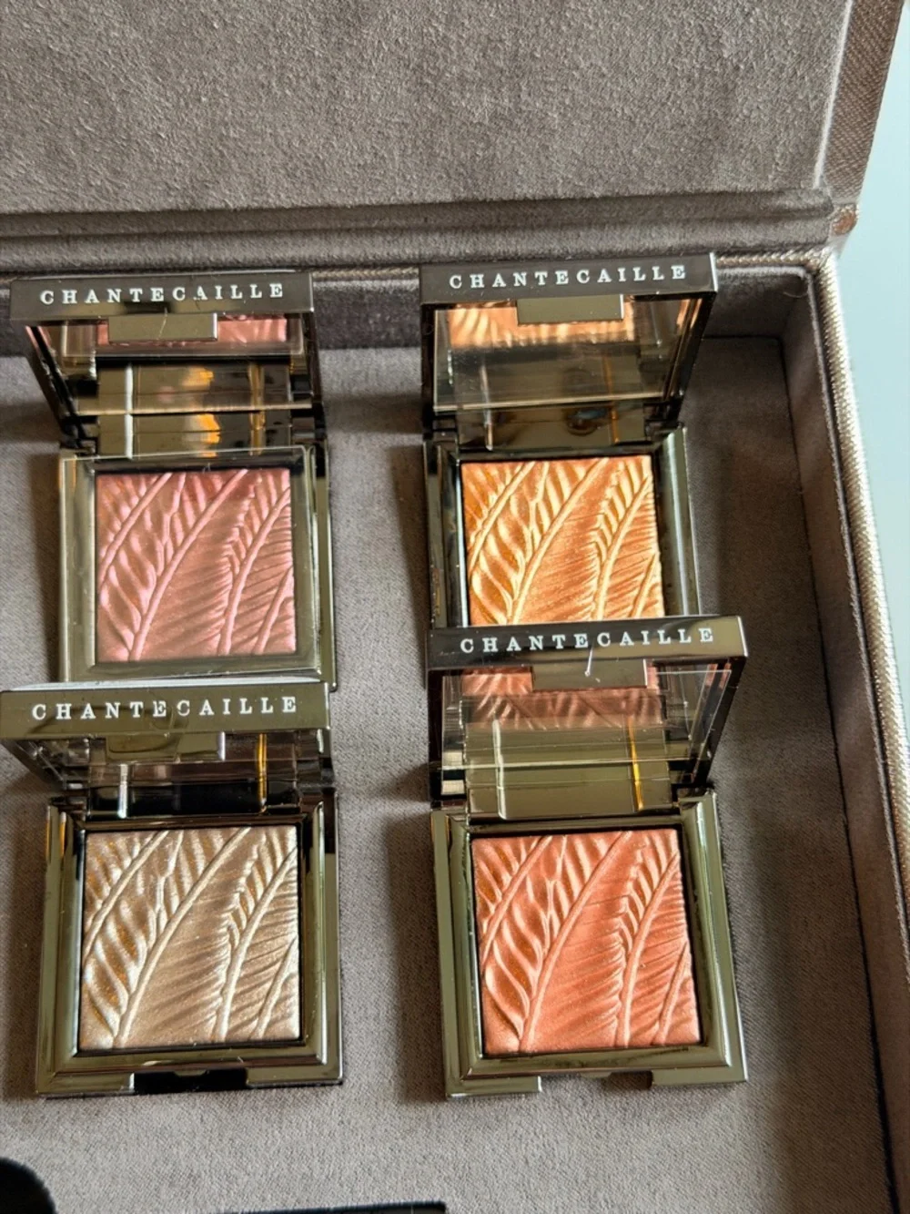 NIB Chantecaille Luminescent Eye Shade Collection 8 Shades Eye Base Brush RARE